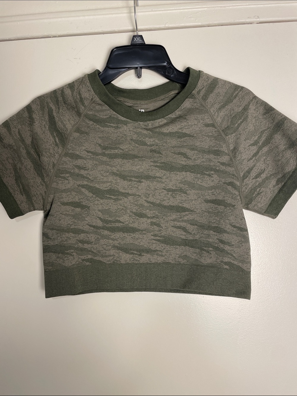 Ideology Olive Green Camo Short Sleeve Crewneck Tee